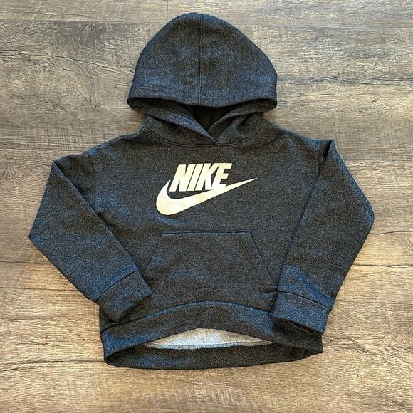 Nike 4/XS Black Sparkly Hoodie Pullover - Picture 1 of 6